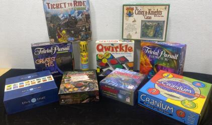 Game Lot (10 Games). Unopened Ticket to Ride Game / Cities and Knights of Catan And More