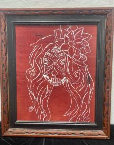 Framed Art ( Day of the Dead ) 24x28