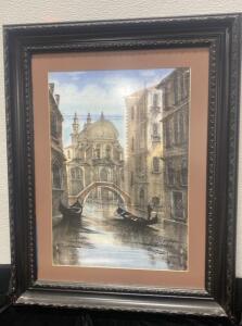 Framed 23x28.5 Art ( Gondolas)