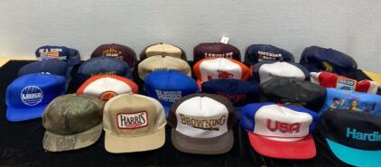 (23) Baseball Caps / Very Nice Condition