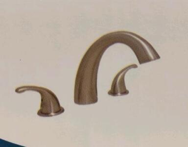 (2) PROFLO PF6870BN Two Handle Roman Tub Trim, Brushed Nickel Finish