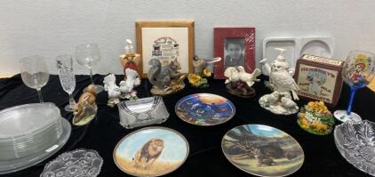 Collectable Plates / Porcelain Display Animals / Glass Plates and Glasses - So Much More
