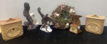 Ceramic Eagles - Pheasant - Baskets and Fish