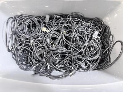 (1) Bin Full Of LOROM SVT Power Cable, 18AWG, 300V, 6 ft, NEMA 5-15P to IEC C13