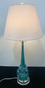 Glass Aqua Lamp - Great Condition- Works 31&rdquo; Tall