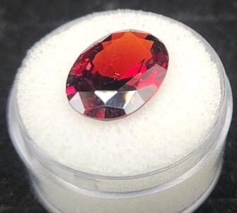 (1) 10.25 Ct. Pigeon Blood Red Ruby UUS Faceted Diamond Cut Gemstone