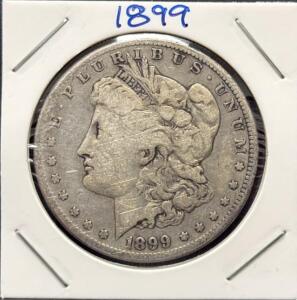 1899 Morgan Silver Dollar, United States, No Mint Mark