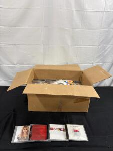 Box of 50-60 Music CDs, Including Hilary Duff, Spice Girls, Elvis Presley