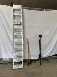 Large Ramps, Microphone, And Axe