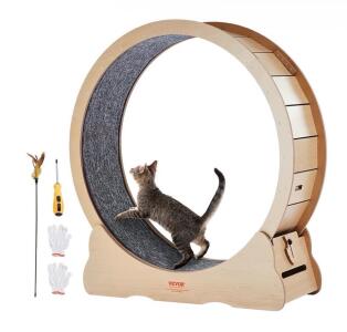 Vevor Cat Exercise Wheel, Model 22078-2S-VL-BG-1, Large Diameter 39.37 inches