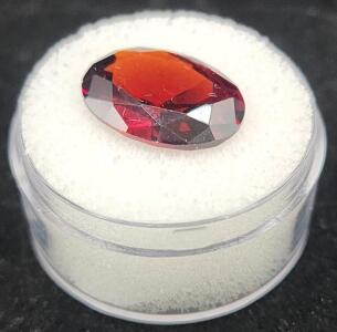 (1) 10.50 Ct. Pigeon Blood Red Ruby UUS Faceted Diamond Cut Gemstone