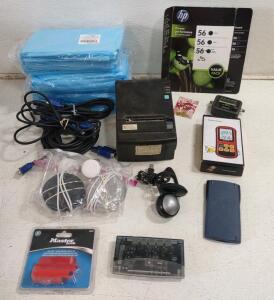 (1) Touch Dynamic Model LK-T21 Pos Thermal Receipt Printer W/ RS-232 Serial Port, (2) Google Home(s): (Gray/Dark Gray), (1) Master Lock 506D Grip Tight Circuit Breaker Lockout slSet, & Much More!!