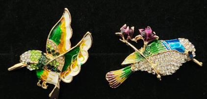 (2) Beautiful Hummingbird Pins