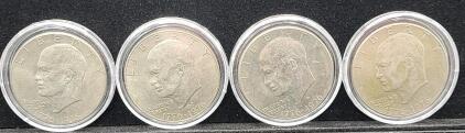 (4) 1776-1976 Bicentennial Eisenhower Dollar Coins