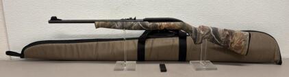 Mossberg 702 Plinkster, .22 LR, Camo Finish, 18" Barrel, Serial ELE399597