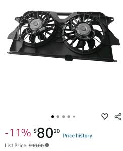 Partsflow Engine Cooling Fan Assembly for 2005-2007 Chrysler Town & Country for 2005-2008 Chrysler Voyager for 2005-2007 Dodge Caravan for 2005-2007 Dodge Grand Caravan 620-042