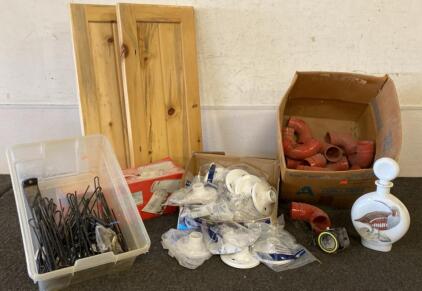 Lamp Holders - Laminator - Metal Pipe Fittings - Decorative Liquor Bottle and More