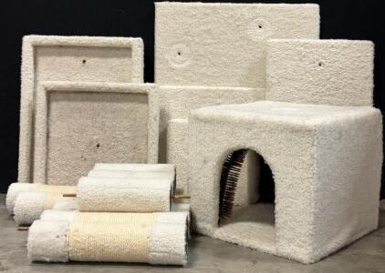 White Multi-Story Cat Tower