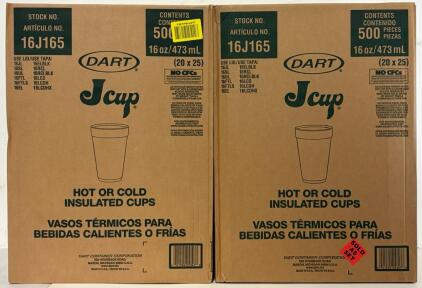 (1000) Pcs Dart 16 Oz Hot & Cold Insulated Cups