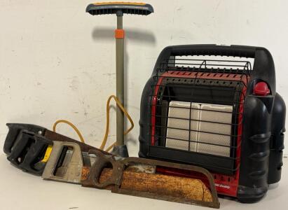 Mr. Heater Propane Space Heater, Saws & Pump