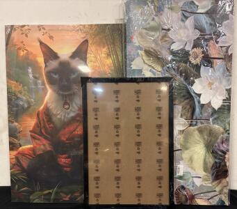 Wall Canvas Lot Flor And Animal Print