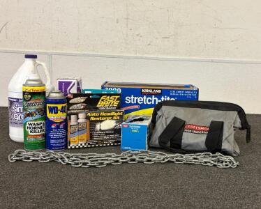 Variety Of Building Tools And Cleanwear.