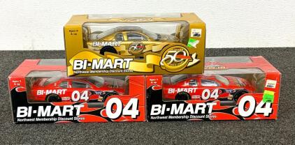 Collectible Bi-Mart Promotional NASCAR Diecast Cars