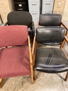 (4) Assorted Office Chairs