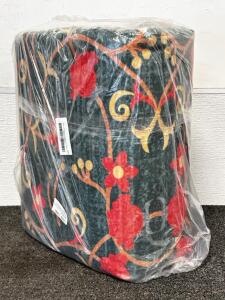Vintage Style Floral Washable Area Rug (8'x10)