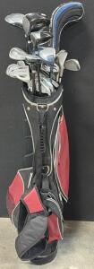 Mixed Tour Collection & Jr. Pro Golf Club Set w/ Stand Bag, 13+ Clubs, 460cc Driver, Junior Clubs
