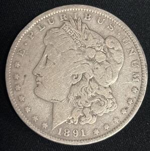 1891-O Morgan Librery Dollar Coin 90% Silver