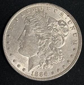 1886-D Morgan Dollar Coin 90% Silver