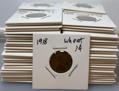 (100) Wheat One Cent Pennies