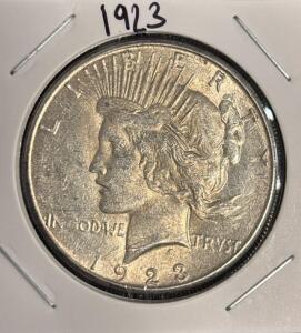 1923 Liberty Peace Dollar Coin