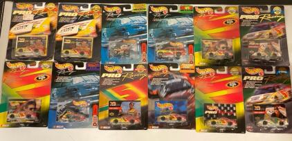 Collection Of Vintage Mattel Hot Wheels NASCAR Die-Cast Model Cars