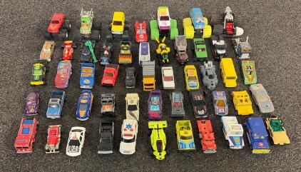 40+ TOYS CARS!! Including Construction Vehicles, Sport Cara, Monster Trucks, And More!!