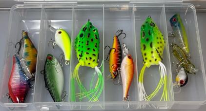 (11) Fishing Lures W/ Various Colors And Sizes