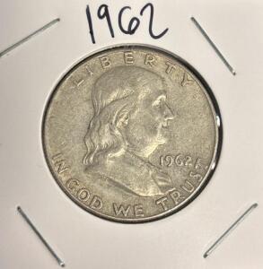 1962 Franklin Library Half Dollar Coin