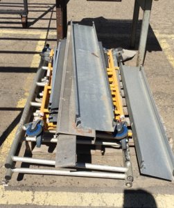 Pallet W/ Rolling Scaffolding