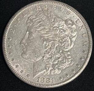 1881-S Morgan Librery Dollar Coin 90% Silver