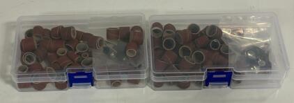 Rotary Tool Accessory Kit, 80+ Sanding Drums, Cut-off Wheels, 3 Mandrels, 2 Cases