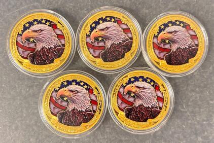 BHealthLife Thank You for Your Service Challenge Coins for Veterans - US Army Military Appreciation Gift Proudly Salutes You
