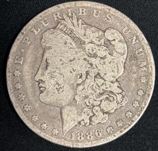 1886-O Morgan Librery Dollar Coin 90% Silver