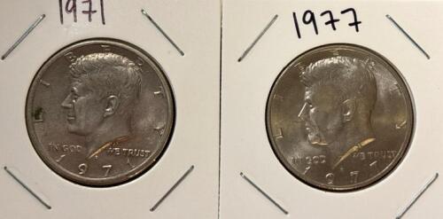 (2) John F. Kennedy Half Dollar Coins