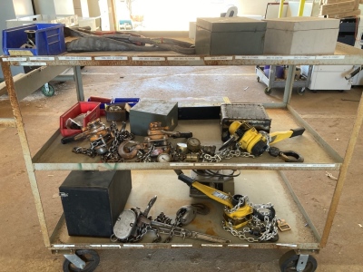 Rolling Cart of Assorted Tools