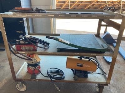 Rolling cart of Assorted Tools