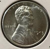 1943 MS68 RARE MINT ERROR DDO DDR STEEL CENT - 3