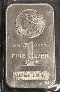 Highland Mint Morgan 1oz .999 Fine Silver Bar