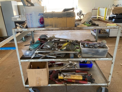 Rolling Cart of Assorted Tools