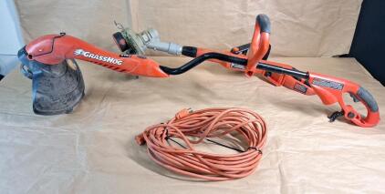 (1) Black & Decker Grasshog Electric Corded Trimmer, (1) Black & Decker Cordless Trimmer & (1) 50-Foot Extension Cord